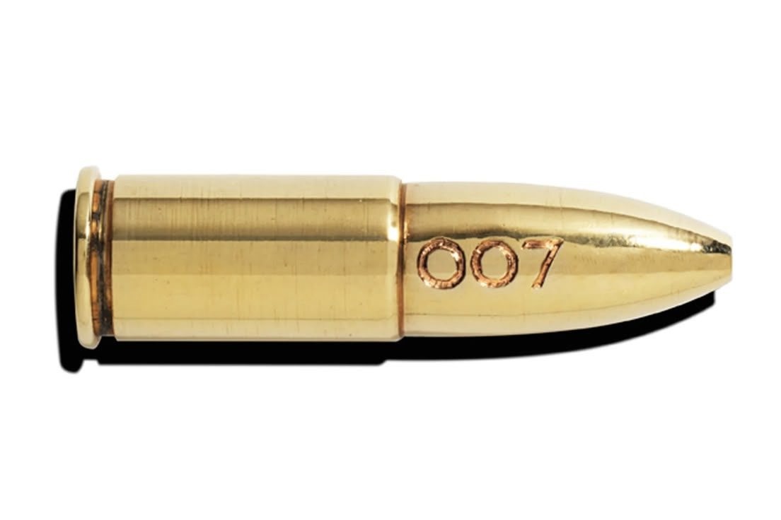 Gold 007 bullet prop